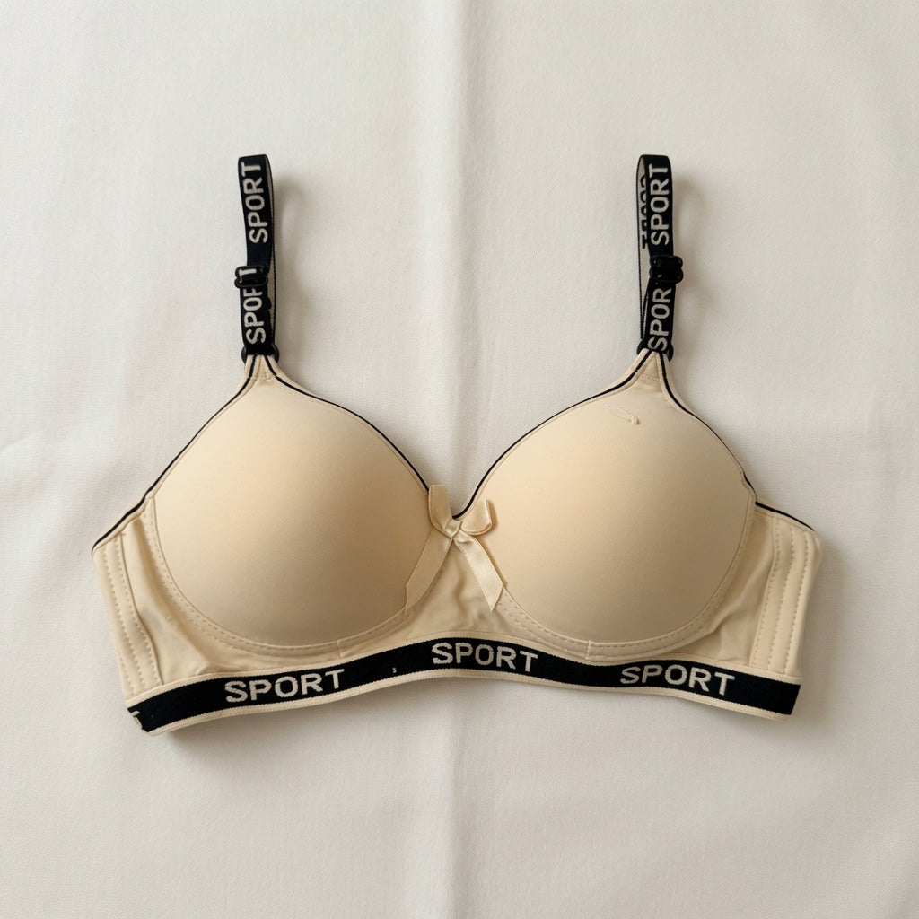 Sport-Trim Everyday Contour Bra | Lettered Logo Band-08
