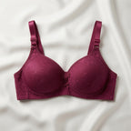 Textured Floral Contour Bra-27