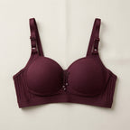Ribbed Comfort Contour Bra with Floral Pendant-07