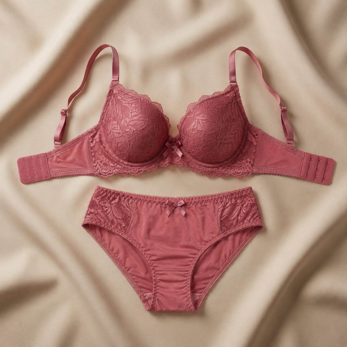 Elegant Floral Lace Lingerie Set-15