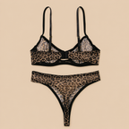 Wild Allure Sheer Leopard Mesh Lingerie Set-46