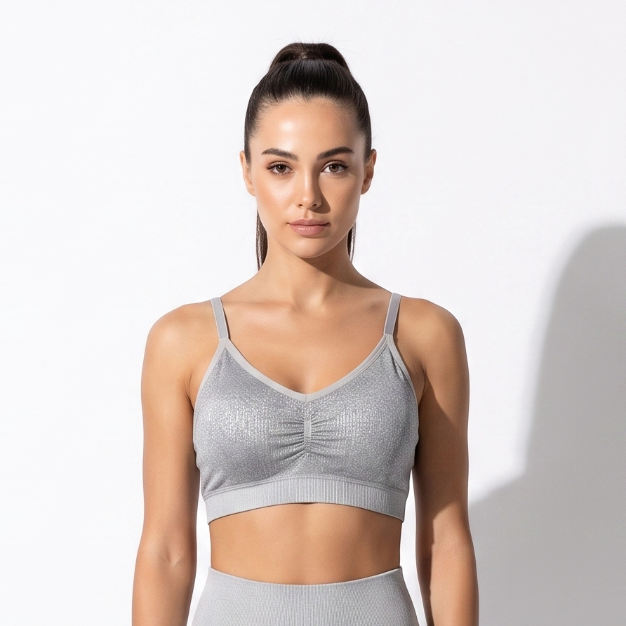 Seamless Ribbed Bralette-26