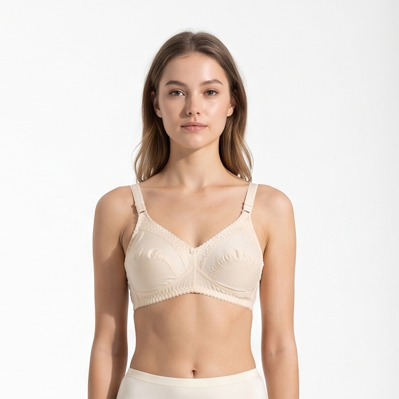 Wire-Free Cotton Bra-24