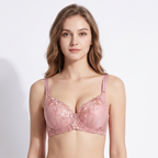 Floral Embroidered Contour Bra-29