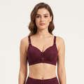 Ribbed Comfort Contour Bra with Floral Pendant-07
