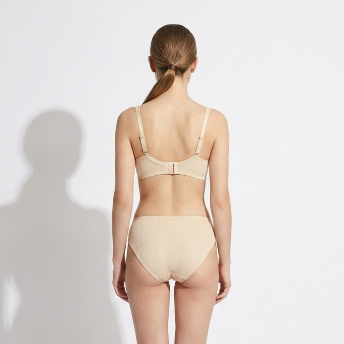Textured Bra and Panty Set-23