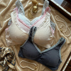 Seamless Lace-Trim Wireless Everyday Bralette -67