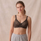 Leopard Print Wireless Everyday Support Bra pack(3) -62