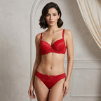 Lace Trim Matching Lingerie Set -66