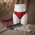 Lace Strap Detail Low-Rise Thong -53