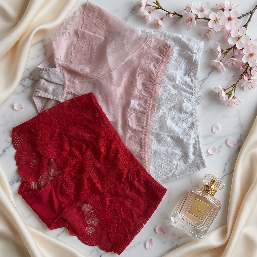 High-Waist Floral Lace Shaping Briefs pack(3) -73