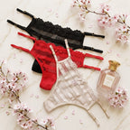 Adjustable Strap Lace Detail Thong-51