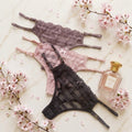 Adjustable Strap Lace Detail Thong-51