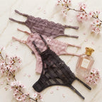 Adjustable Strap Lace Detail Thong-51