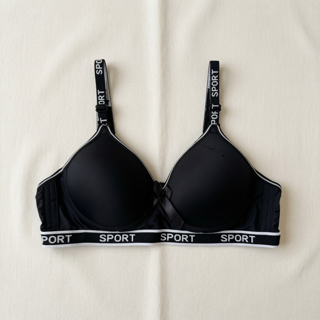 Sport-Trim Everyday Contour Bra | Lettered Logo Band-08