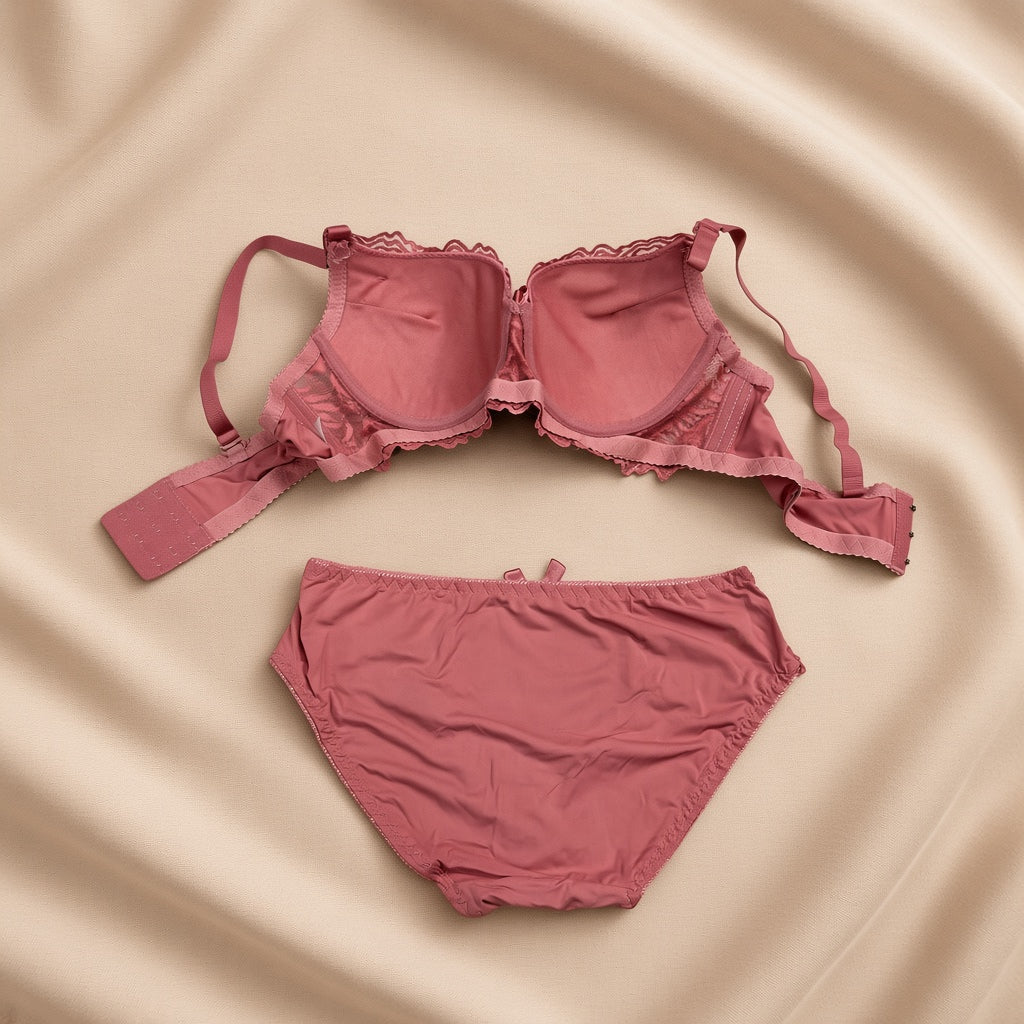 Elegant Floral Lace Lingerie Set-15