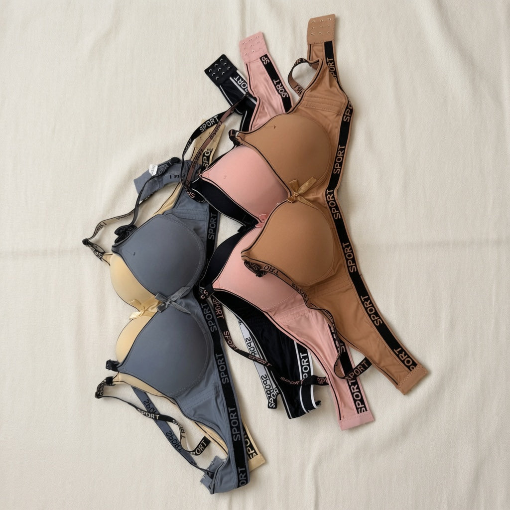 Sport-Trim Everyday Contour Bra | Lettered Logo Band-08